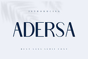 Adersa Luxury Modern Sans Serif Font, a Sans Serif Font by alanwarstd (Thumbnail 1 of 5)