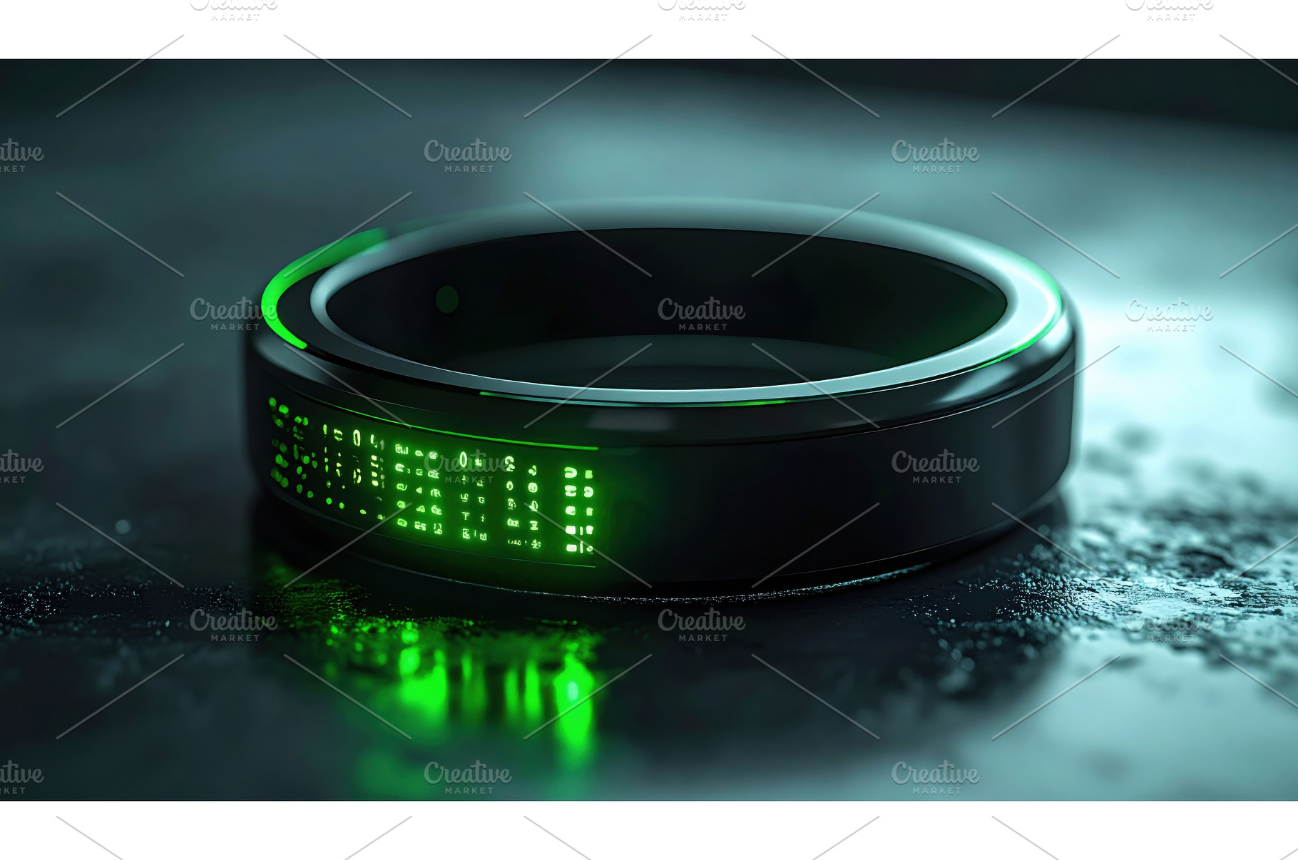 A high-tech ring displaying green, a Technology Photo by Igor Tichonow