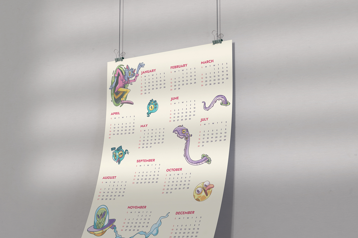 Wall Calendar 2023 V4, a Templates & Theme by ErsanK