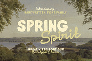 Spring Spirit - Handwritten Font Duo, a Sans Serif Font by Bale Type (Thumbnail 1 of 9)
