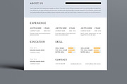 Minimal Resume Layout, a Resume Template by MightyDesign (Thumbnail 5 of 8)