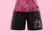 Women's Soccer Kit Mockup - Front, an Apparel Mockup by thedesignshark (Thumbnail 7 of 12)