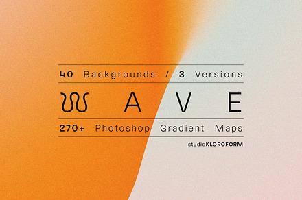 WAVE - backgrounds + Gradient Maps, a Background Graphic by kloroform