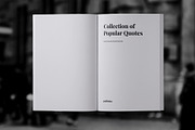 Simple Quotes Book Template, a Stationery Template by Meknya (Thumbnail 1 of 13)