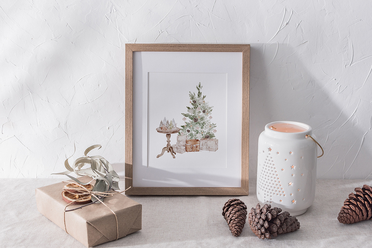 Christmas Inspiration Watercolor set, a Seasonal Illustration by Yakovleva Margarita (Photo 2 of 19)