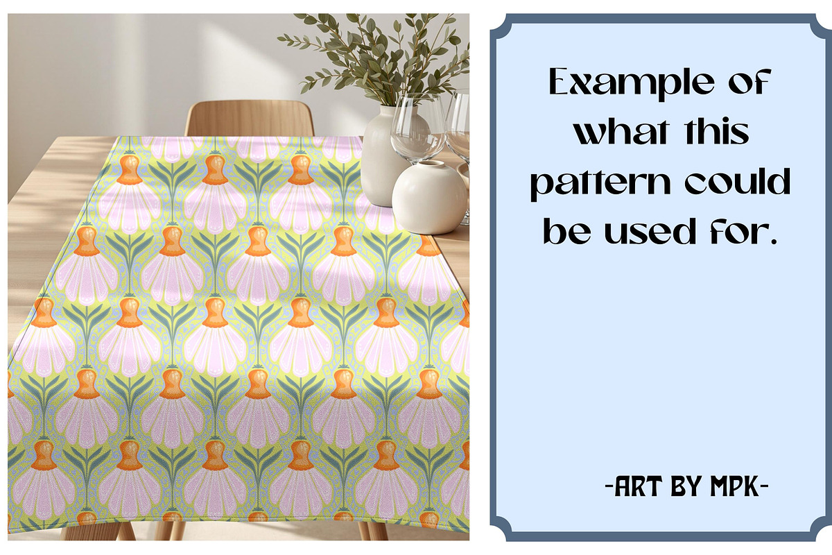 Stylized Daisies - Repeat Pattern, a Pattern Graphic by MissPerfectKaos (Photo 2 of 7)