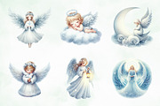Winter Snow Angel Clipart, an Illustration by Creative Art (Thumbnail 2 of 5)