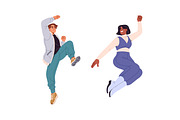 Happy people jumping set, a Person Illustration by PaperTrident (Thumbnail 3 of 6)