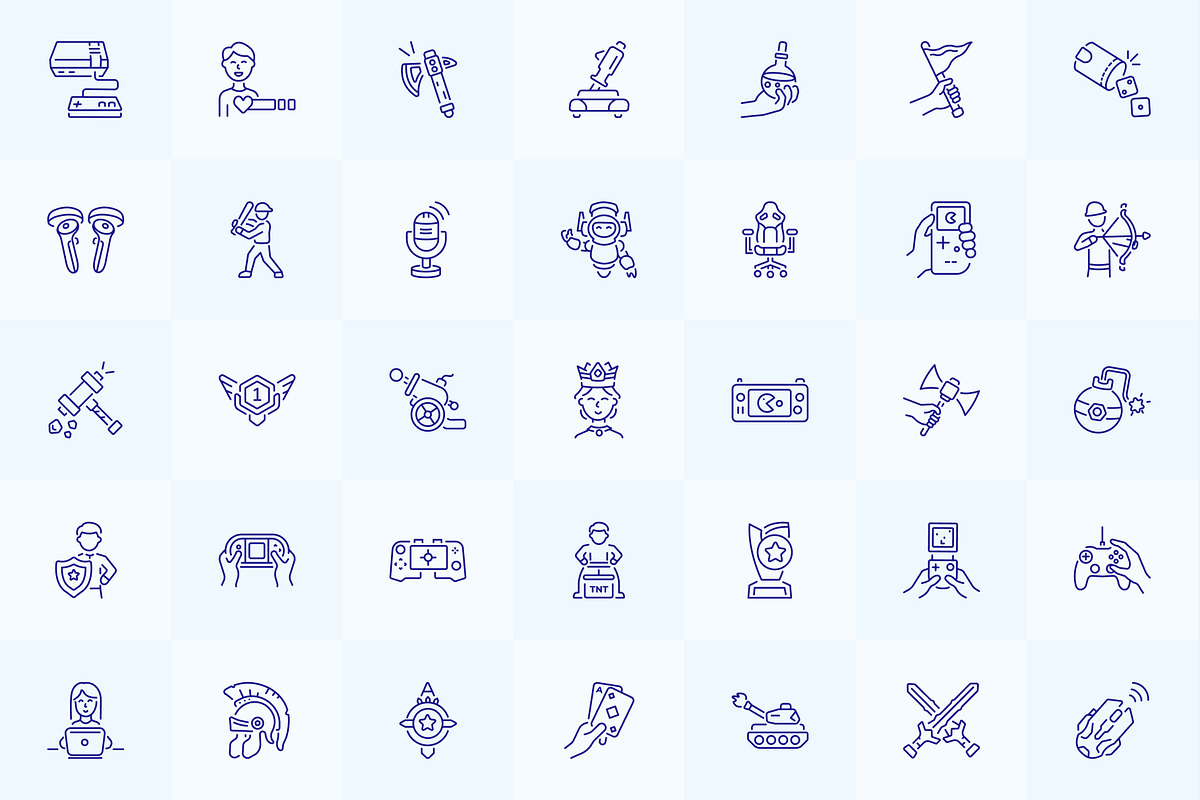 Gaming Icons Collection, an Outline Icon by Prosymbols (Photo 6 of 7)