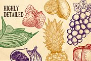 Hand-drawn Fruit and Vegetable Set, an Object Illustration by Riswan Ratta (Thumbnail 4 of 8)