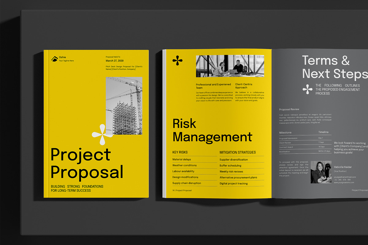 Yellow Construction Project Proposal, a Brochure Template by Neermana (Photo 11 of 11)