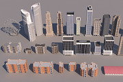 Low poly 3D Cartoon City Modular, an Architecture 3D Model by NOMODOL (Thumbnail 5 of 20)
