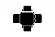 Minimal Smartwatch Time Icon Set, an Icon by musafir_fashion (Thumbnail 7 of 13)