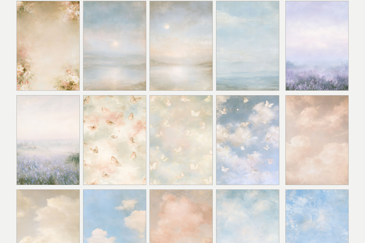 70 Painterly Garden Backgrounds, a Background Graphic by OKArtHub (Photo 5 of 13)