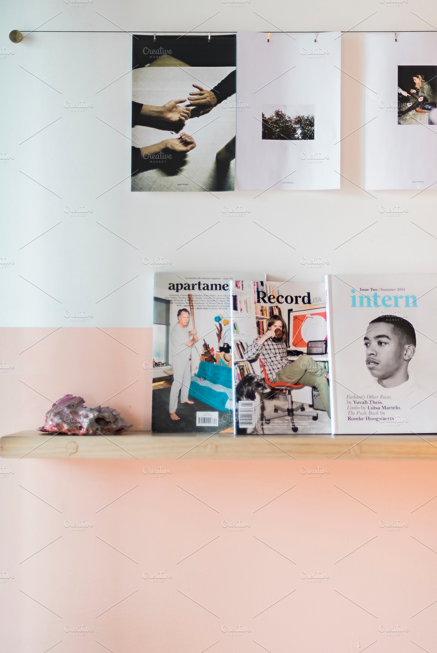 Shelfie stock photo containing shelf and magazines, a Beauty & Fashion Photo by Suzy-Lou