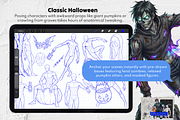 10 in 1 Halloween Procreate Stamps, a Brush Add-On by Selentaori Studio (Thumbnail 4 of 15)