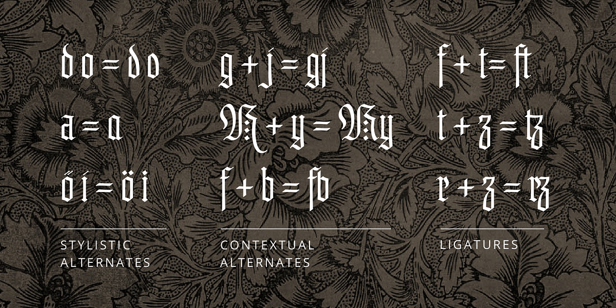 Brilliance, a Blackletter Font by Catharsis Fonts (Photo 5 of 8)