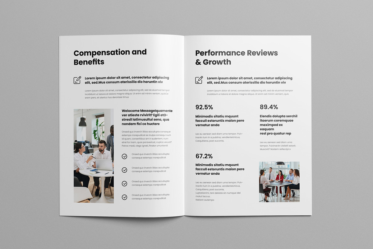 Employee Handbook Template, a Brochure Template by Pixelpick (Photo 2 of 9)