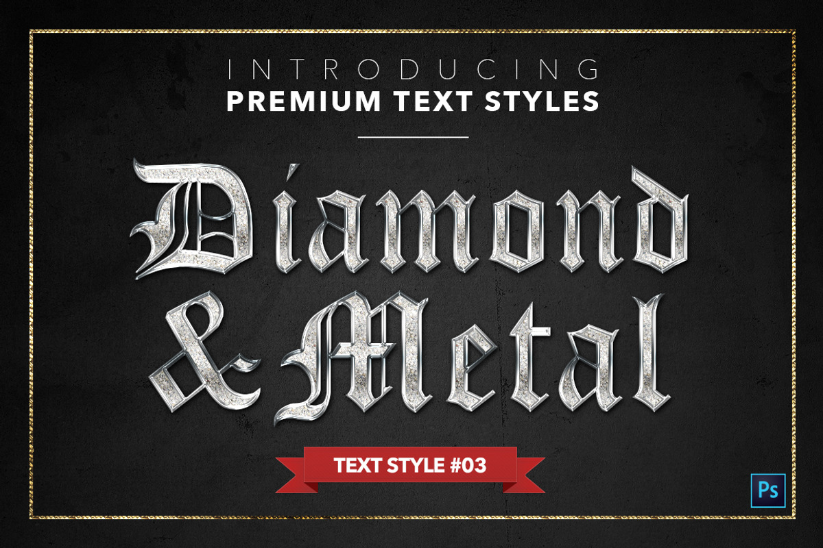 Diamond & Metal #1 - 15 Text Styles preview 4
