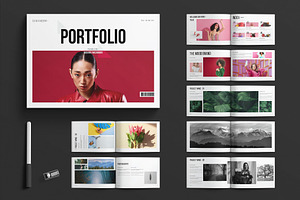 Portfolio Design Template Landscape, a Brochure Template by E-Type