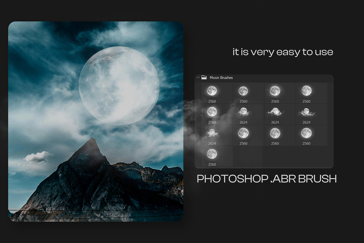 Glowing Moon PS Abr  Brushes, a Brushes & More by INTENTFX (Photo 2 of 4)