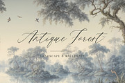 Antique Forest Landscape, a Wallpaper Graphic by by creative paper (Thumbnail 1 of 6)