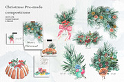 Christmas Watercolor Illustrations, a Decorative Illustration by BalanceUA (Thumbnail 3 of 18)