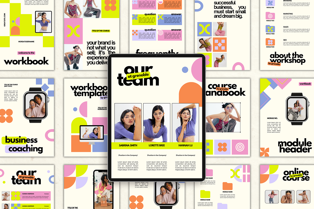 Canva Workbook Template for Coaches, a Magazine Template by Branding Babe Co. (Photo 1 of 10)