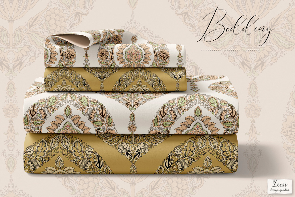 Mahika Damask Pattern & Motifs, a Pattern Graphic by Zeesi Design Garden (Photo 6 of 11)