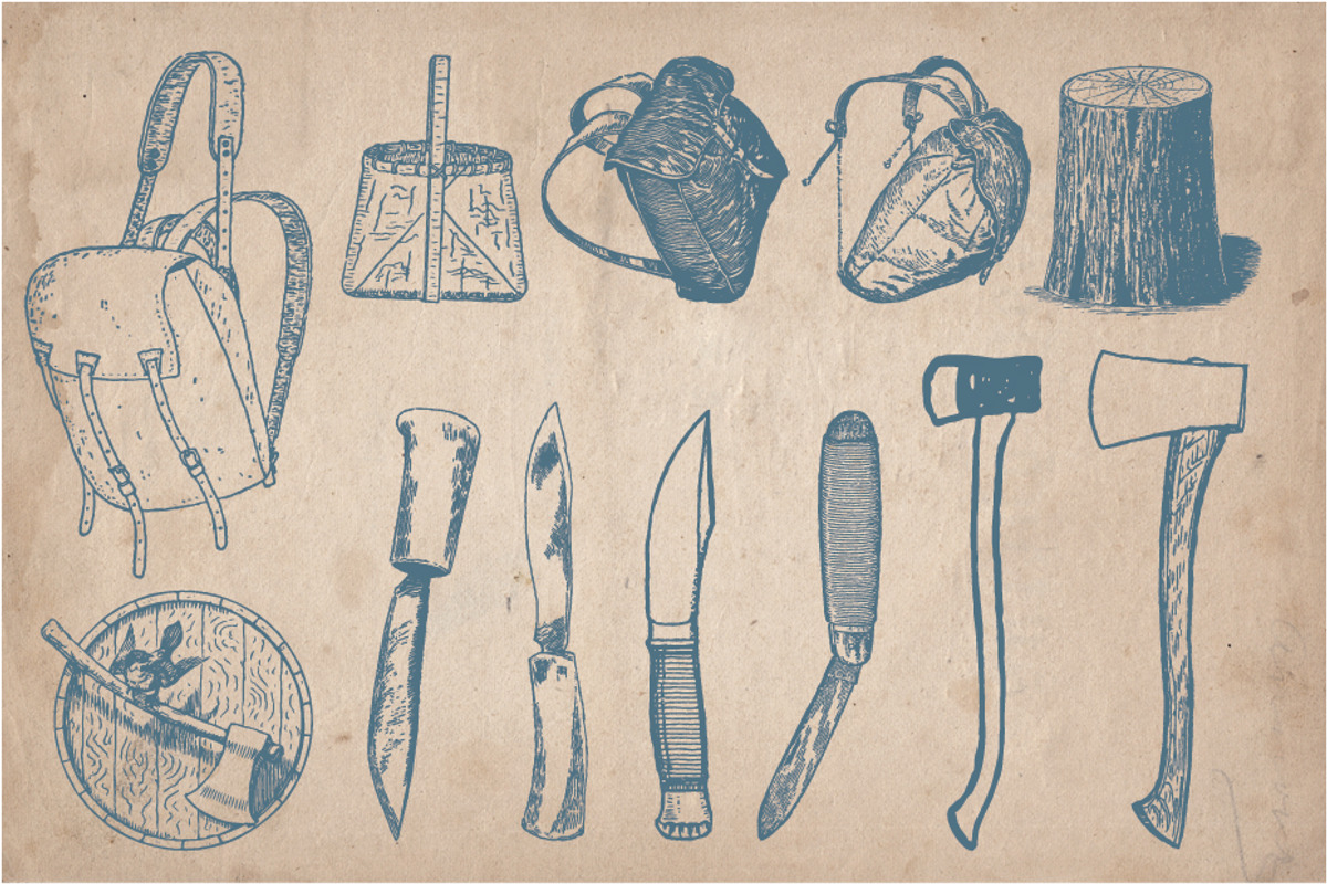 62 vintage outdoors illustrations, a Sport Illustration by Mr Vintage (Photo 8 of 8)