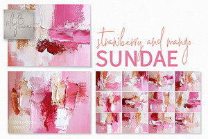 Strawberry and Mango Sundae, a Decorative Illustration by rileyBgraphics