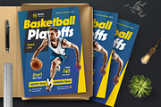 Basketball Playoffs Flyer Template, a Flyer Template by Boostock (Thumbnail 2 of 6)