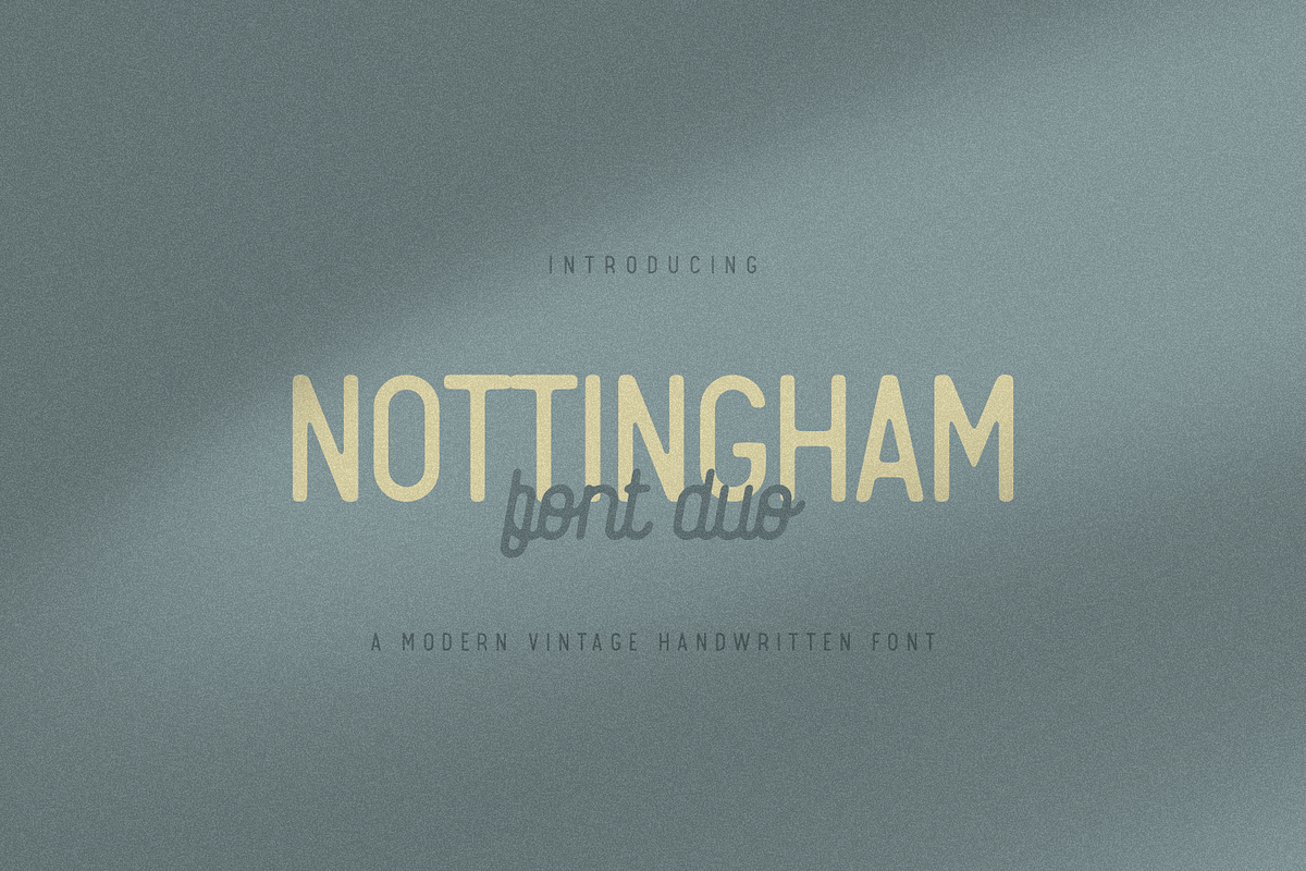 Nottingham, a Sans Serif Font by FactoryType Studio (Photo 1 of 11)