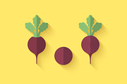 Flat Vegetables Set, an Illustration by Alex Serada (Thumbnail 7 of 17)