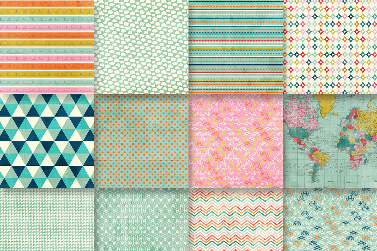 Background Papers Kit 47, a Pattern Graphic by Mod Paperie (Photo 2 of 2)