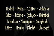 Monsante - Modern Art Deco, a Font by Arterfak Project (Thumbnail 10 of 13)