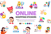 Animated Online Shopping Stickers, a Duotone Icon by Vectors Market (Thumbnail 1 of 7)