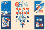 -50% Snowboard Posters&T-Shirt print, a Person Illustration by Alexander Baidin (Thumbnail 1 of 7)