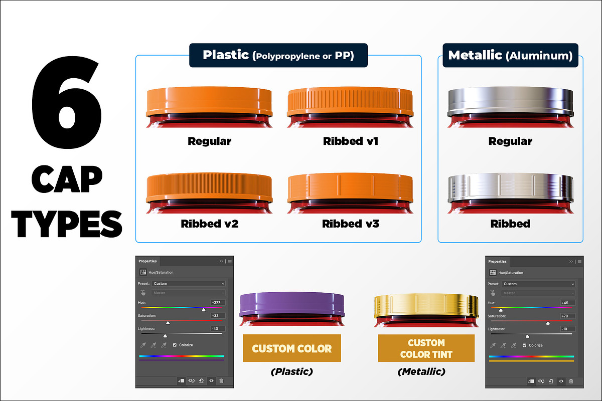 2lb Whey Protein Jar Mockup C2-Pro, a Packaging Mockup by Design Warlord (Photo 4 of 16)