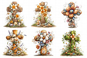 Easter Floral Cross Clipart, an Illustration by Daily.Designs (Thumbnail 6 of 8)