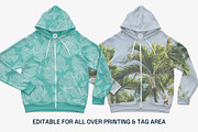 Bella Canvas Mens Zip Hoodie Mockups, a Hoody Mockup by GraphicHero (Thumbnail 9 of 9)