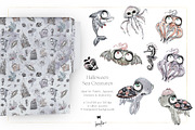 Halloween Gothic Mermaids Sea Bundle, a Seasonal Illustration by KaramfilaS (Thumbnail 5 of 8)