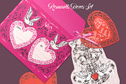 Valentine's Cards Die-Cut Shapes, a Seasonal Illustration by HannaSymo (Thumbnail 7 of 13)