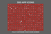300 Christmas Dark Red iOS 14 Icons, an Icon by A Good Design Studio (Thumbnail 4 of 5)