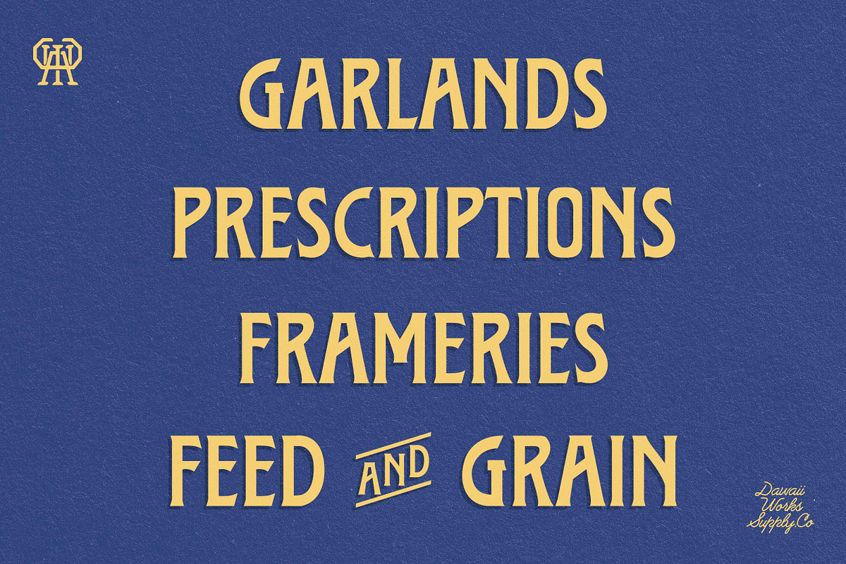 Glaire Display Family Typeface, a Sans Serif Font by Dawaii Goods (Photo 5 of 8)
