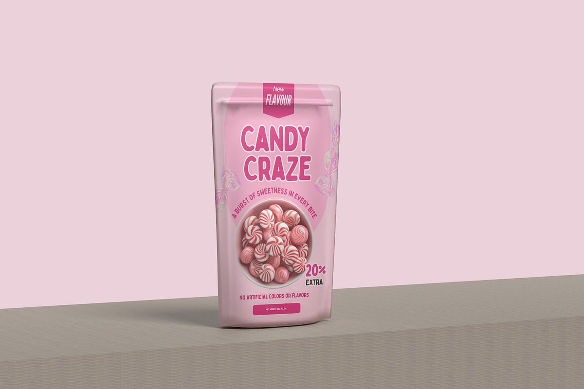 Pouch Packaging Mockup, a Packaging Mockup by ulfatunnazira (Photo 6 of 6)