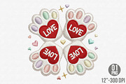 Love Dog Paw Embroidery Design, an Illustration by Designking (Thumbnail 1 of 6)