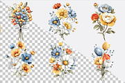 Summer Flowers Clipart Bundle., an Illustration by SVGArt (Thumbnail 2 of 9)