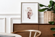 Watercolor Owl Collection, a Texture Illustration by YuliyaArtGarden (Thumbnail 3 of 10)