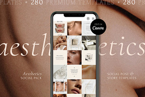 Aesthetics Social Template Pack